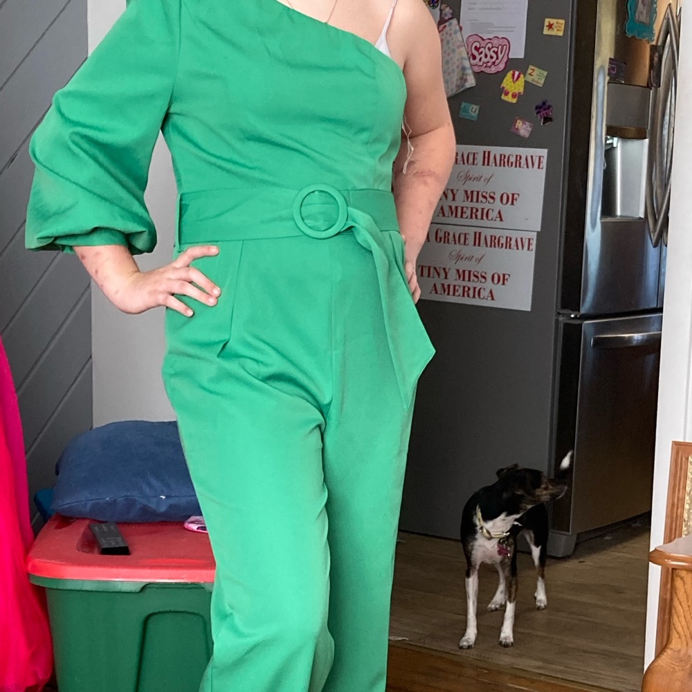 Pageant Jumpsuit New never worn..size large fits 36 B bust